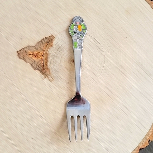 Teenage Mutant Ninja Turtle Donatello Childs Stainless Fork -1990 - Picture 1 of 4
